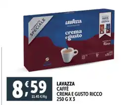 Deco Supermercati Lavazza caffè crema e gusto ricco offerta