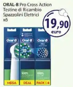 Acqua & Sapone ORAL-B Pro Cross Action Testine di Ricambio Spazzolini Elettrici offerta