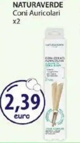 Acqua & Sapone NATURAVERDE Coni Auricolari offerta