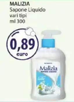 Acqua & Sapone MALIZIA Sapone Liquido vari tipi offerta