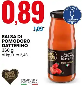 Eurospin Salsa di pomodoro datterino offerta
