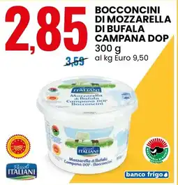 Eurospin Bocconcini di mozzarella di bufala campana dop offerta