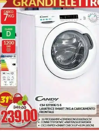 Risparmio Casa Smart cs4 1272de/1-s lavatrice caricamento frontale 7 kg 1200 giri/min d bianco offerta