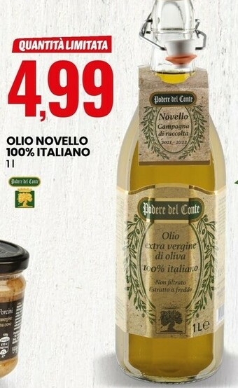 Eurospin Olio novello 100% italiano offerta