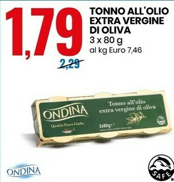 Eurospin Tonno all' olio extra vergine di oliva offerta