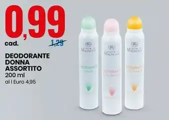Eurospin Fior di magnolia deodorante donna 200 ml offerta