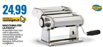 Eurospin Sistema casa macchina per la pasta offerta