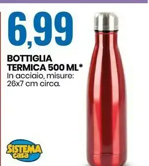 Eurospin Sistema casa bottiglia termica 500ml offerta