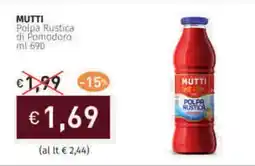 Prezzemolo e Vitale MUTTI Polpa Rustica di Pomodoro offerta