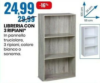 Eurospin Libreria con 3 ripiani offerta