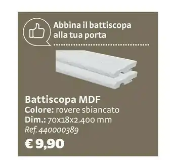 Bricocenter Battiscopa mdf offerta