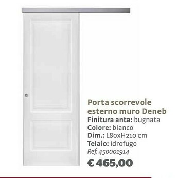 Bricocenter Porta scorrevole esterno muro deneb offerta