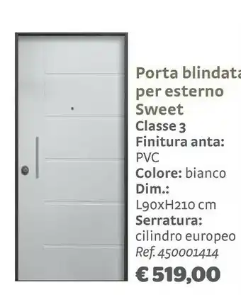 Sweet porta blindata per esterno