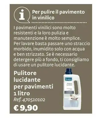Bricocenter Pulitore lucidante per pavimenti offerta