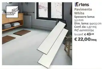 Bricocenter Artens pavimenti white offerta