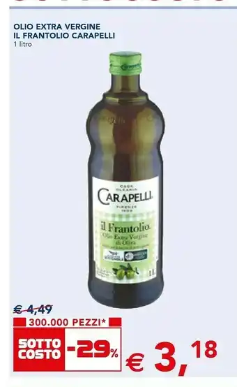 Esselunga Olio extra vergine di oliva il frantolio 1000 g(ml) offerta
