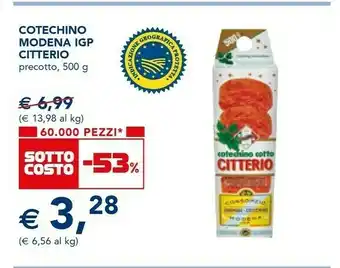 Esselunga Cotechino cotto offerta