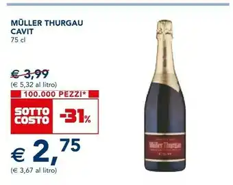 Esselunga Spumante brut muller thurgau 750 g(ml) offerta