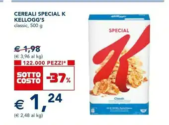 Esselunga Kellogg's cereali special k offerta