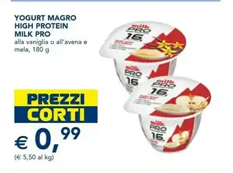 Esselunga Milk pro yogurt magro high protein offerta