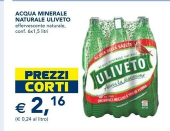 Esselunga Acqua minerale effervescente naturale offerta