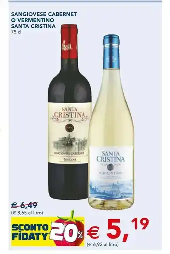 Esselunga Sangiovese cabernet/ vermentino offerta