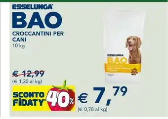 Esselunga Esselunga bao croccantini per cani offerta