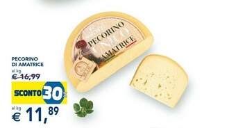 Esselunga Amatrice pecorino offerta