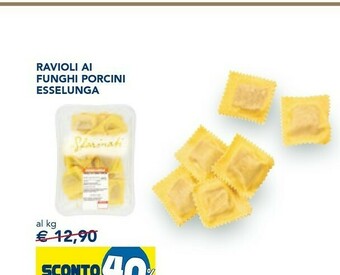 Esselunga Esselunga ravioli ai funghi porcini offerta