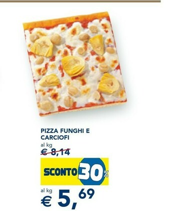 Pizza funghi e carciofi