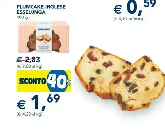 Esselunga Esselunga plumcake inglese offerta