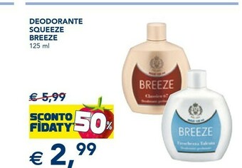 Esselunga Breeze deodorante squeeze offerta
