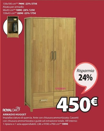 JYSK Armadio hugget offerta