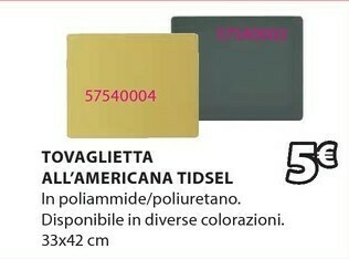 JYSK Tovaglietta all'americana tidsel offerta