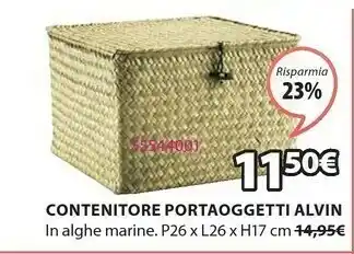 JYSK Contenitore alvin p26xl26xh17cm offerta