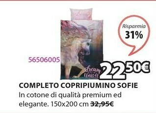 JYSK Completo copripiumino sofie 150x200 kronborg offerta