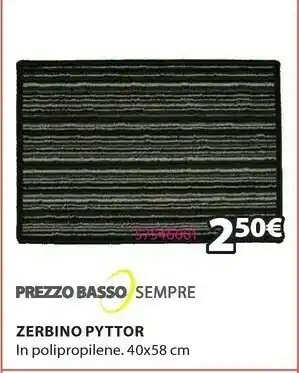 JYSK Zerbino pyttor 40x58cm grigio/nero offerta