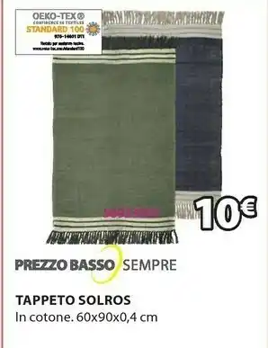 JYSK Tappeto solros 60x90cm ass. offerta