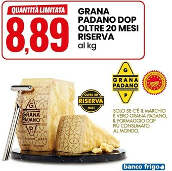 Eurospin Grana padano dop 20 mesi riserva offerta