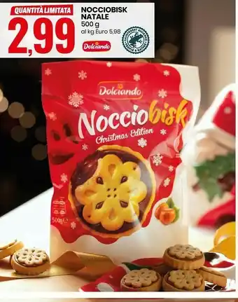Eurospin Nocciobisk natale 500 g offerta
