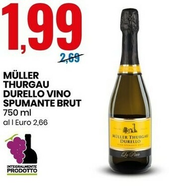 Muller thurgau durello vino spumante brut 750 ml