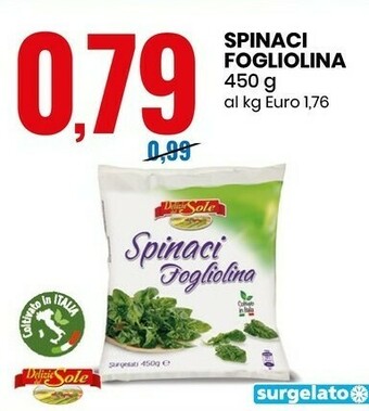 Eurospin Spinaci fogliolina 450 g(ml) offerta