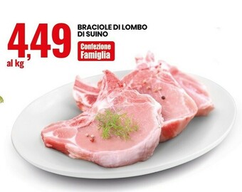 Eurospin Braciole di lombo di suino offerta
