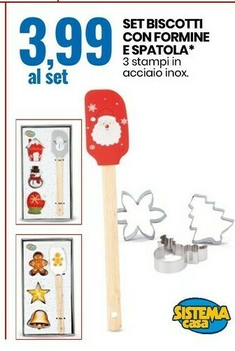 Eurospin Set biscotti con formine e spatola offerta