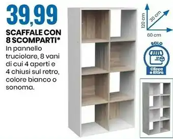 Eurospin Scaffale con 8 scomparti offerta