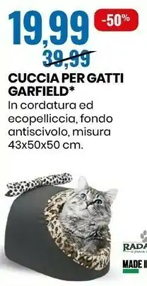 Eurospin Radames cuccia per gatti garfield offerta