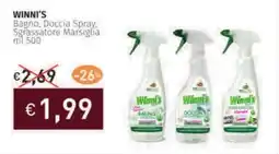 Prezzemolo e Vitale WINNI'S Bagno, Doccia Spray, Sgrassatore Marsiglia offerta