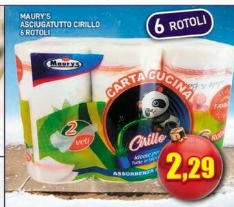 Maury's Rotoli di carta offerta