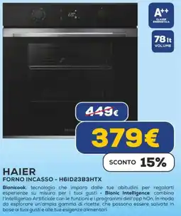 Euronics HAIER FORNO INCASSO - H61D23B3HTX offerta