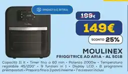 Euronics MOULINEX FRIGGITRICE AD ARIA - AL 5018 offerta